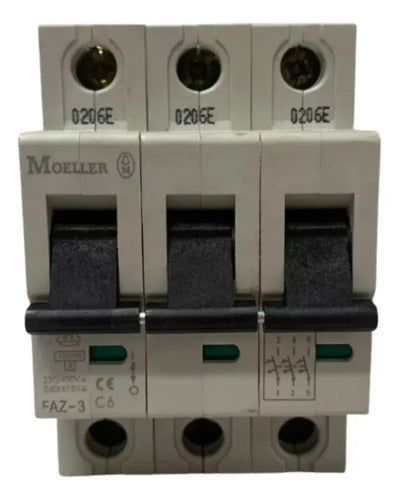 Disjuntor Tripolar 6a 10ka Faz-3-c6 Moeller