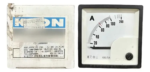Amperímetro Fm72pc 72x72mm 100/200/5a Travamento Em 65a Kron