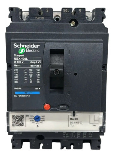 Disjuntor Tripolar 50a Nsx100l-ma50 Schneider