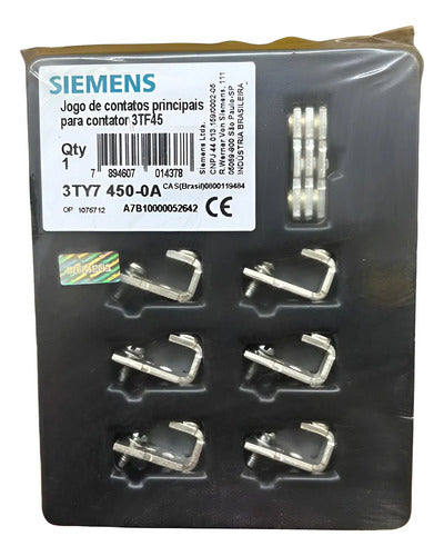 Jogo De Contatos Para Contator 3tf45 3ty7450-0a Siemens -