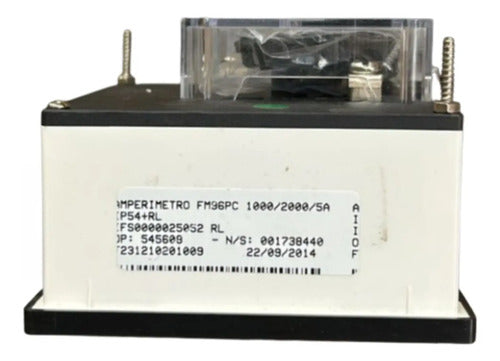 Amperímetro Fm96pc 1000/2000/5a Sem Travamento Ip54 Kron