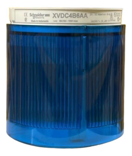 Módulo Luminoso Intermitente Azul 70mm Xvdc4b6 Schneider