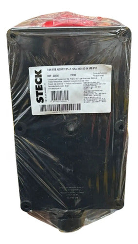 Tomada Sobrepor A4606 125a 3p+t 380/440v 6h Ip67 Vm Steck Vermelho