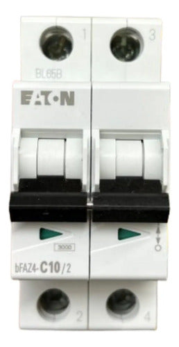 Disjuntor Bipolar Bfaz4-c10/2 10a 4,5ka Eaton -