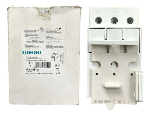 Modulo Tripolar 50a 690v 3rv1938-1a Siemens