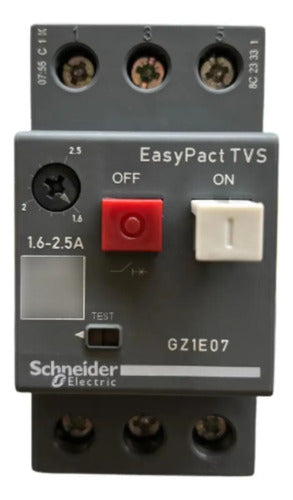 Disjuntor Motor Termomagnético 1,6-2,5a Gz1e07 Schneider 690v 50 60 Hz