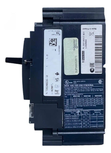 Disjuntor Compact 3p 50a Nsx100h- Ma50 Lv429761 Schneider