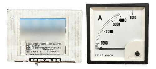 Amperimetro Fm96pc 4000/8000/5a Travamento Em 3200 Ip54 Kron