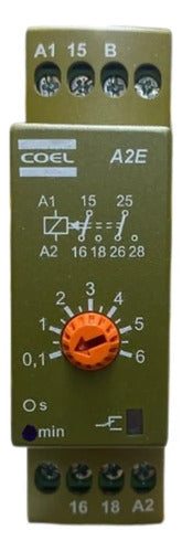 Rele Tempo A2e(ddm-p) 220v 6,0m Coel 220vca