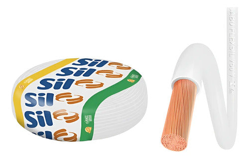 Cabo Flexível Sil Branco 1x2,5mm² 100 Metros (100m) Branco