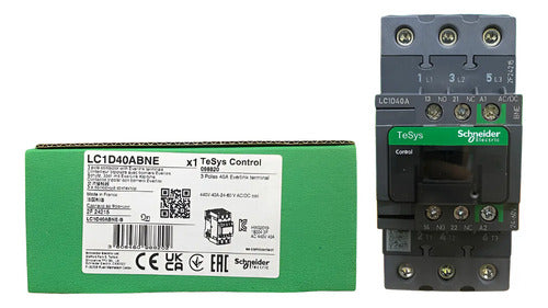 Contator Tesys 3p Ac-3 24-60v 40a Lc1d40abne Schneider 24-60v