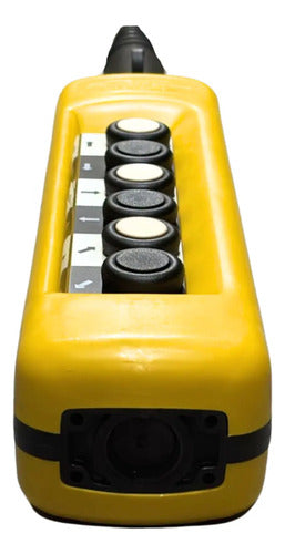 Botoeira Pendente Plastica 6 Botoes Am Xaca681 Schneider Amarelo