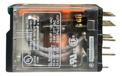 Kit Com 2: Rele Miniatura 3c/o 10a Rxm3ab2fd Schneider 110vcc