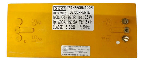 Transformador De Corrente Kr975r 600/5a Classe 5b200 Kron Amarelo