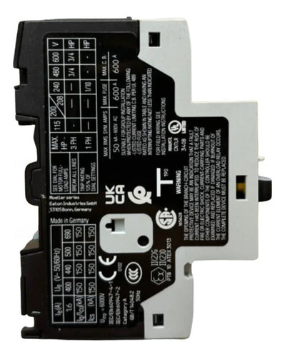 Disjuntor Motor Pkzm0-1,6 1-1,6a Eaton - 50/60hz