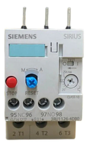 Relé De Sobrecarga Térmico 20-25a 3ru1126-4db0 Siemens Não Informado