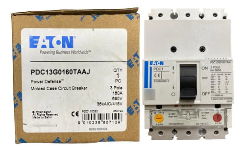 Disjuntor Tripolar 160a 8ka A 690v Pdc13g0160taaj Eaton
