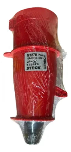 Kit Com 3: Plug N3279 32a 2p+t 380/440v Vermelho Steck 380/440