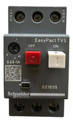 Disjuntor Termomagnético 0,63-1a Gz1e05 Schneider 690v 50-60hz