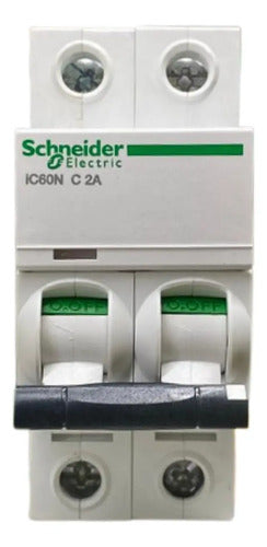 Disjuntor Acti9 Ic60n 2p 2a Curva C A9f74202 Schneider