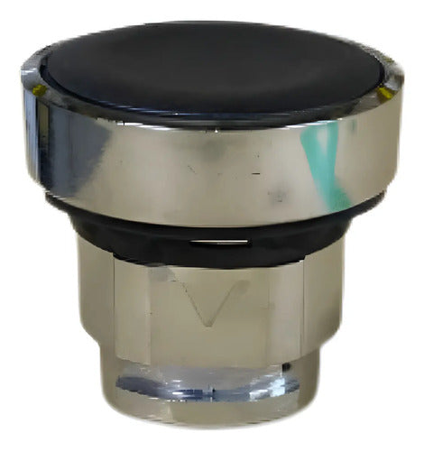 Kit Com 3 Peças: Frontal Botão 22mm Preto Zb4ba2 Schneider Preto