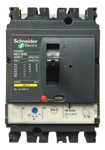 Disjuntor 3p Nsx160b-tm100d 100a Lv430302 Schneider - 50-60hz