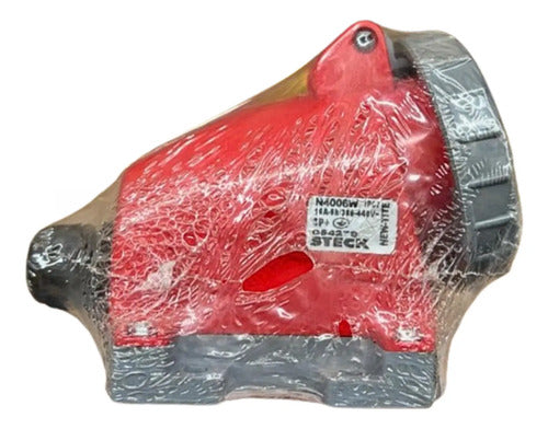 Tomada N4006w 16a 3p+t 380/480v Vm Steck Vermelho