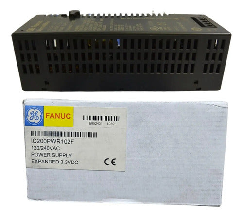 Fonte De Alimentação Expandida Ic200pwr102f Ge Fanuc Novo!! Preto