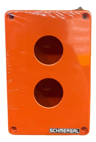 Botoeira De Plástico Absp2 C/ 2 Furos De 22 Mm Ace Schmersal Laranja