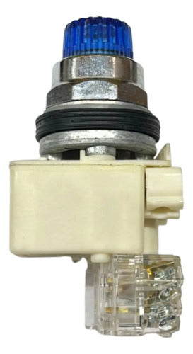 Botao Iluminado 30mm 1na 1nf Azul 9001k2l40lh13 Schneider Azul