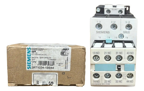 Contator 3rt1034-1bb44 24vcc 2na + 2nf Siemens 24vcc
