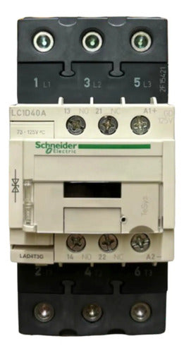 Contator Tesys Deca 3p 40a Ac-3 125vcc Lc1d40agd Schneider 127v