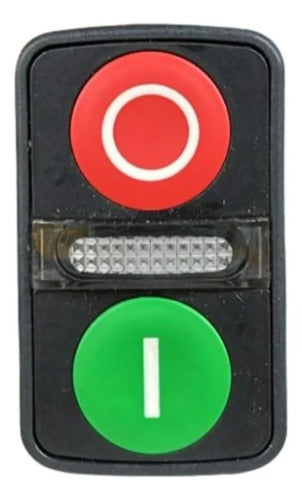 Cabecote P/ Botao 22mm Duplo Vd/vm Zb5aw7a3741 Schneider Verde E Vermelho