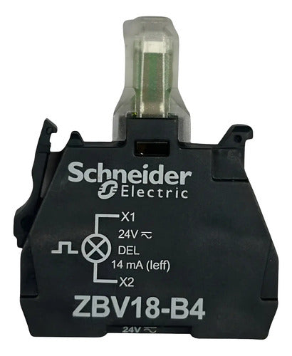 9 Blocos De Contato Zbv18b4 + 5 Botões Xb4ba3341 Schneider