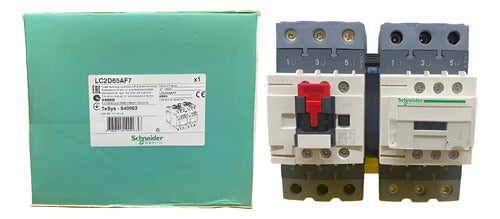 Chave Reversora 3p 65a 1na+1nf 110vca Lc2d65af7 Schneider 110vca