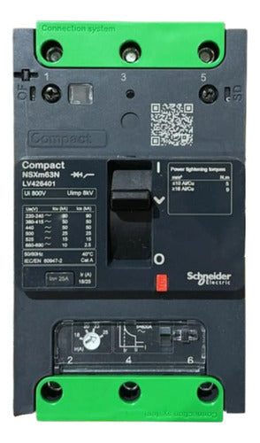 Disjuntor Nsxm 50ka Tm25d 3p Lv426401 Schneider