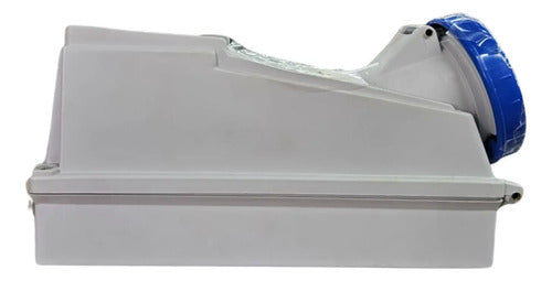 Tomada Sob Surelock S5209d 32a 200/250v 9h 3p + N + T Steck Azul