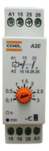 Rele Tempo A2e 3min A2e-dcm 220vca Coel 220vca