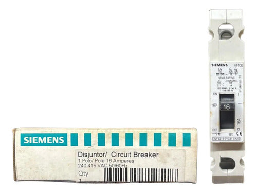 Disjuntor Unipolar 16a 240-415v 3vf2216-0vc41-0aa0 Siemens