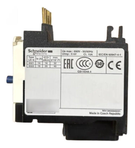 Rele Térmico Classe 10 10-14a 1na+1nf Lr2k0321 Schneider 690v