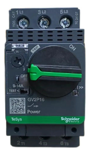 Disjuntor Termomagnetico Tesys Gv2 9-14a Gv2p16 Schneider