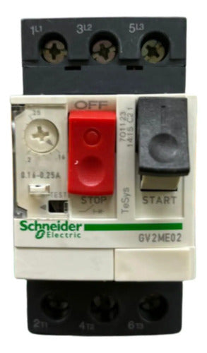 Disjuntor Motor Termomagnético Gv2me02 0,16-0,25a Schneider 690v 50/60hz