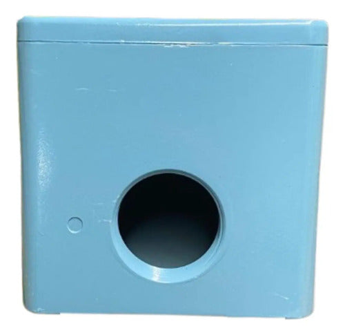 Botoeira Metalica Vazia 22mm Azul Xapm34 Schneider Azul