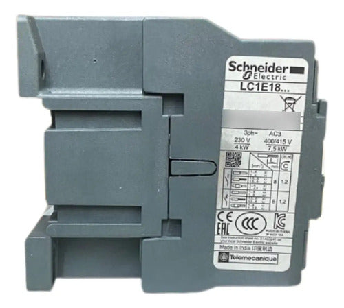 Contator Tripolar Tesys 18a 1na 110vca Lc1e1810f7 Schneider 110v
