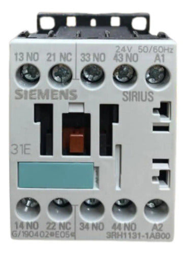 Contator Auxiliar 3rh1131-1ab00 3na+1nf 24v Siemens 24v