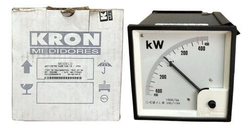 Wattimetro Ew96 Esq. 19 Ip54 1500/5a 230/115v Trmv Kron