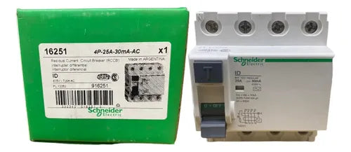 Interruptor Diferencial Dr 4p 25a 30ma 16251 Schneider