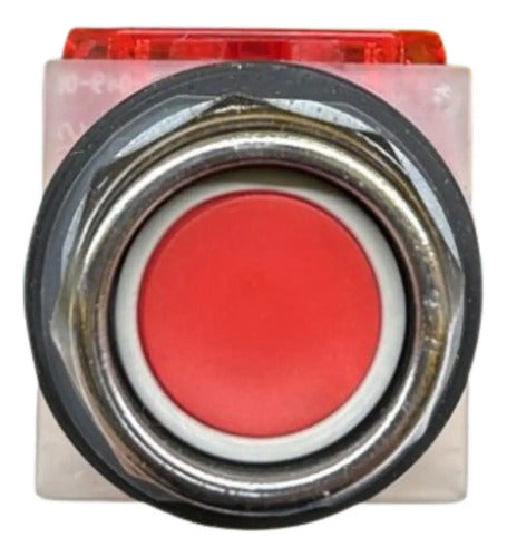Botão 30mm Metálico 1nf Vermelho 9001kr2rh6 Schneider Vermelho -