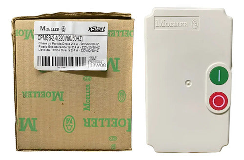 Chave Magnética Cpmsb-2,4 Com Rele 220v Moeller Bege