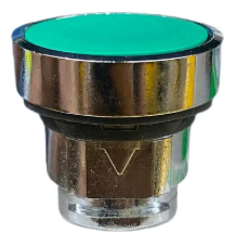 Kit Com 3: Cabeçote Para Botao 22mm Verde Zb4bh03 Schneider Verde